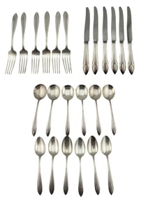 International Elsinore Pattern Sterling Silver Flatware Setting of 24 pieces
