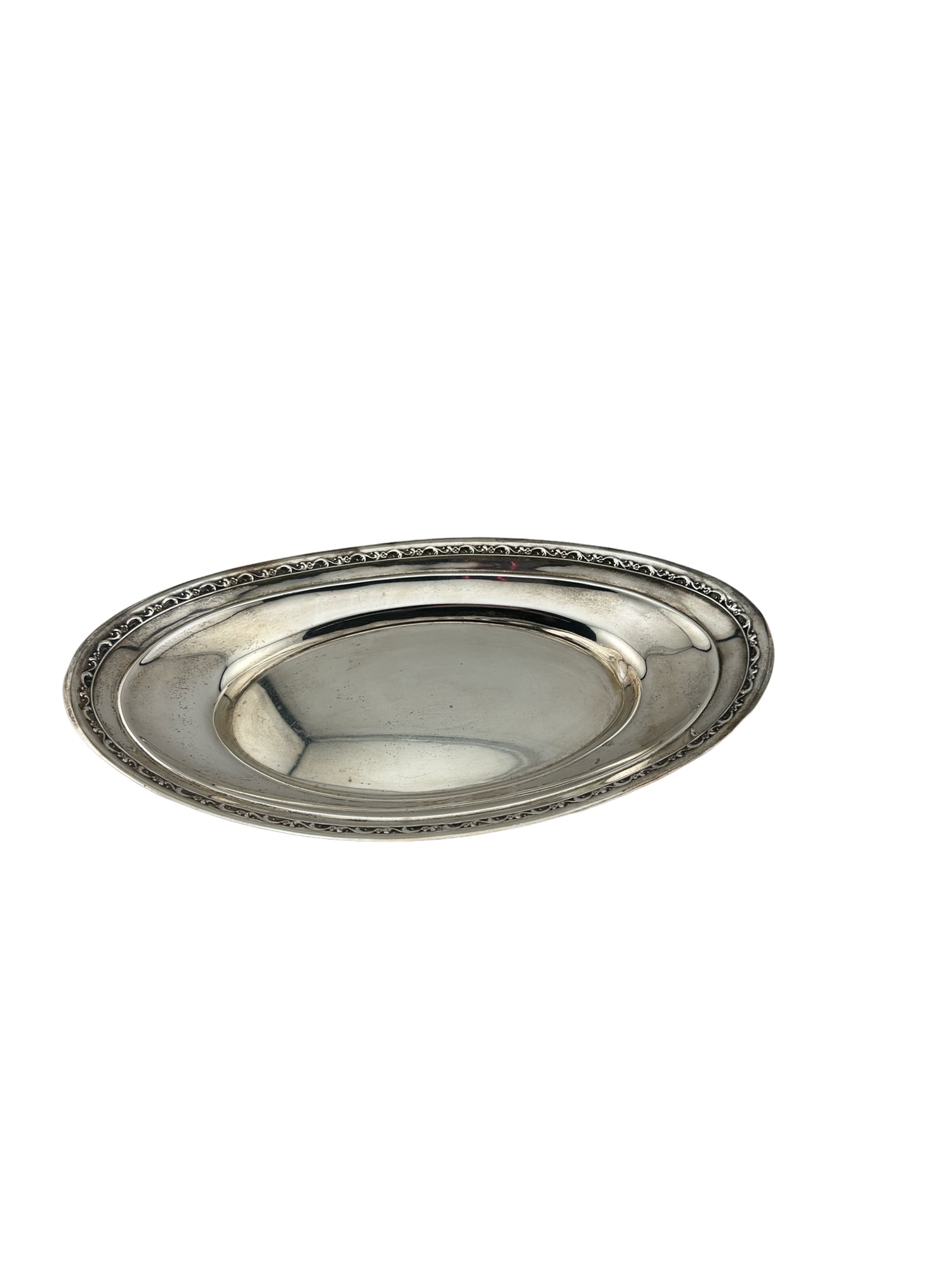 Reed and Barton Sterling Silver tray X858: PLEASE READ: If you win this item, please select self arranged for in house shipping when paying invoice Reed and Barton tray X858 216 grams 12"Lx6.5"wx1'H