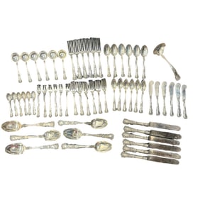 Gorham Buttercup Sterling Silver Flatware Set 61 Pieces