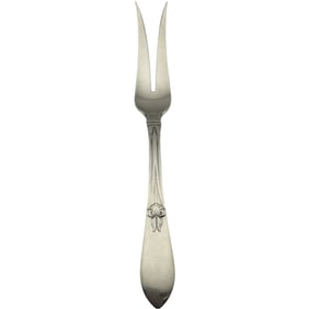 Frank Smith Sterling Silver Two Prong Tulipan Meat / Pickle Fork