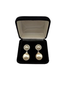 Christian Dior Pearl Drop Earrings