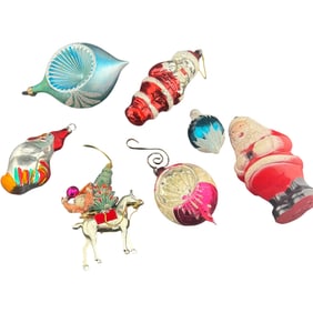 20 Vintage Christmas Ornaments / Mix