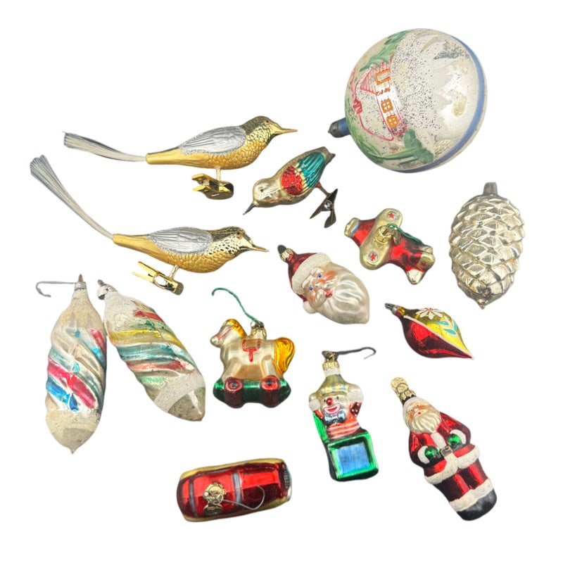 Lot Of Vintage Christmas Ornaments - Mercury Glass / Some Dept 56 (1 of 5)