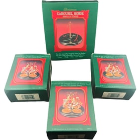Vintage Christmas Hallmark Carousel Horse Series Collection - 1989