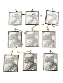 Lot of Restoration Hardware Picture Frame Ornaments