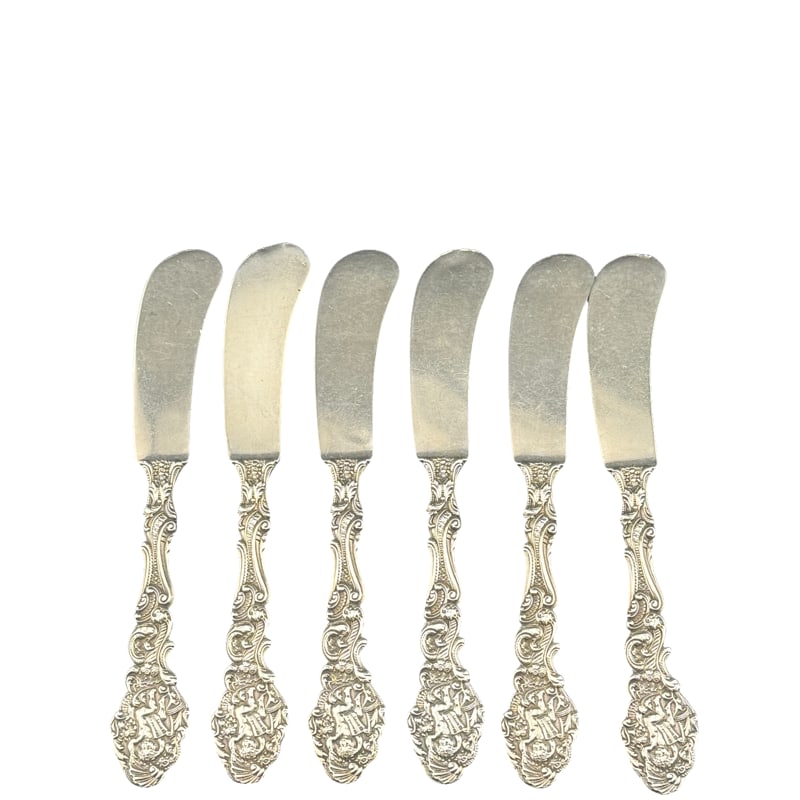 Gorham Sterling Silver Versailles Butter Knives: PLEASE READ: If you win this item, please select self arranged for in house shipping when paying invoice Gorham Sterling Silver Versailles Butter Knives 5.75" 129 grams
