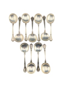 Gorham "Chantilly" Monogrammed Sterling Silver Set of 11