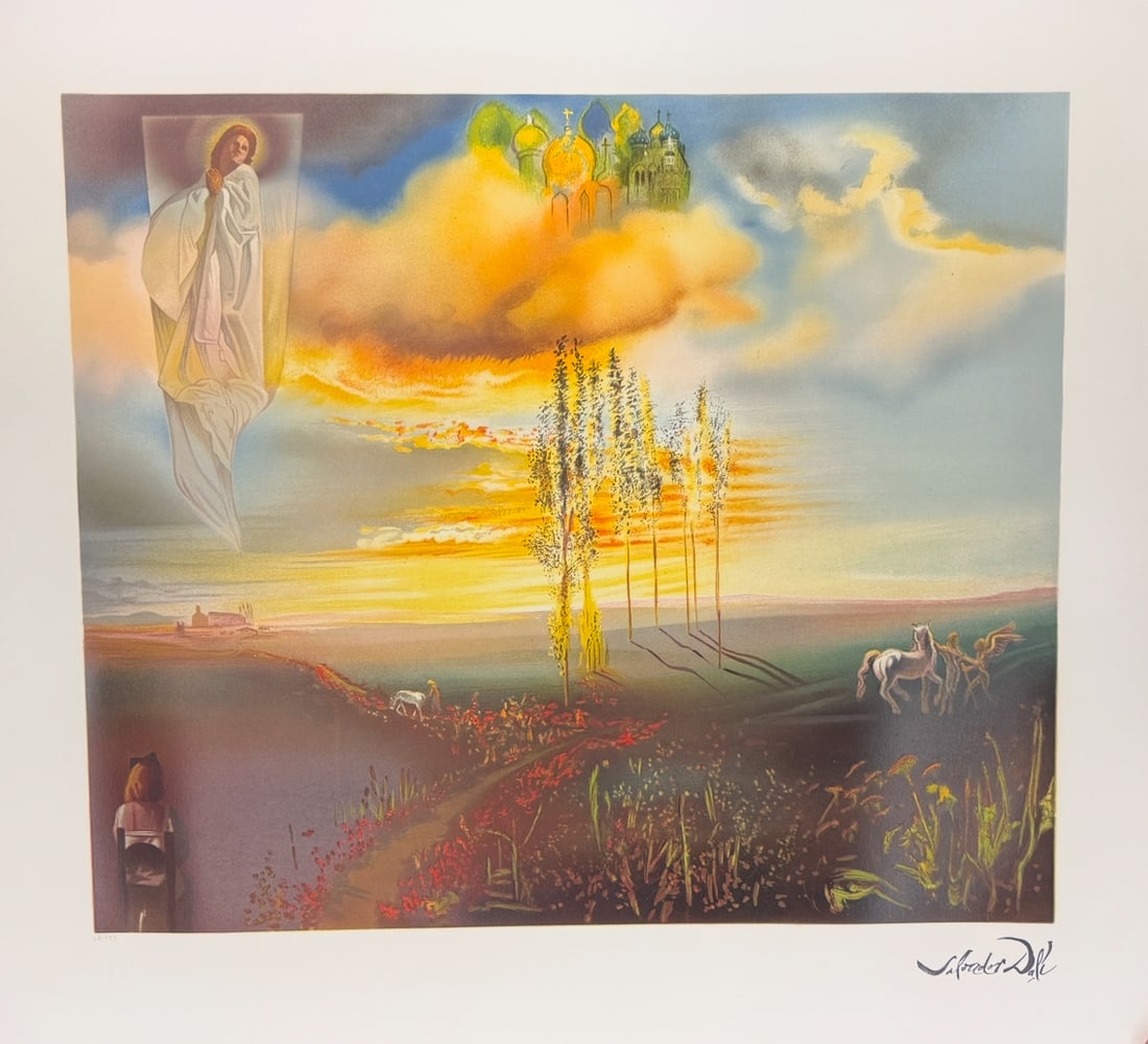 Salvador Dali "Le Chateau de Gala a Pueblo" Limited Edition Lithograph (1 of 14)