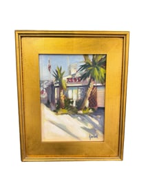 "Reds" by Hilarie Lambert Original on Board Framed and Signed