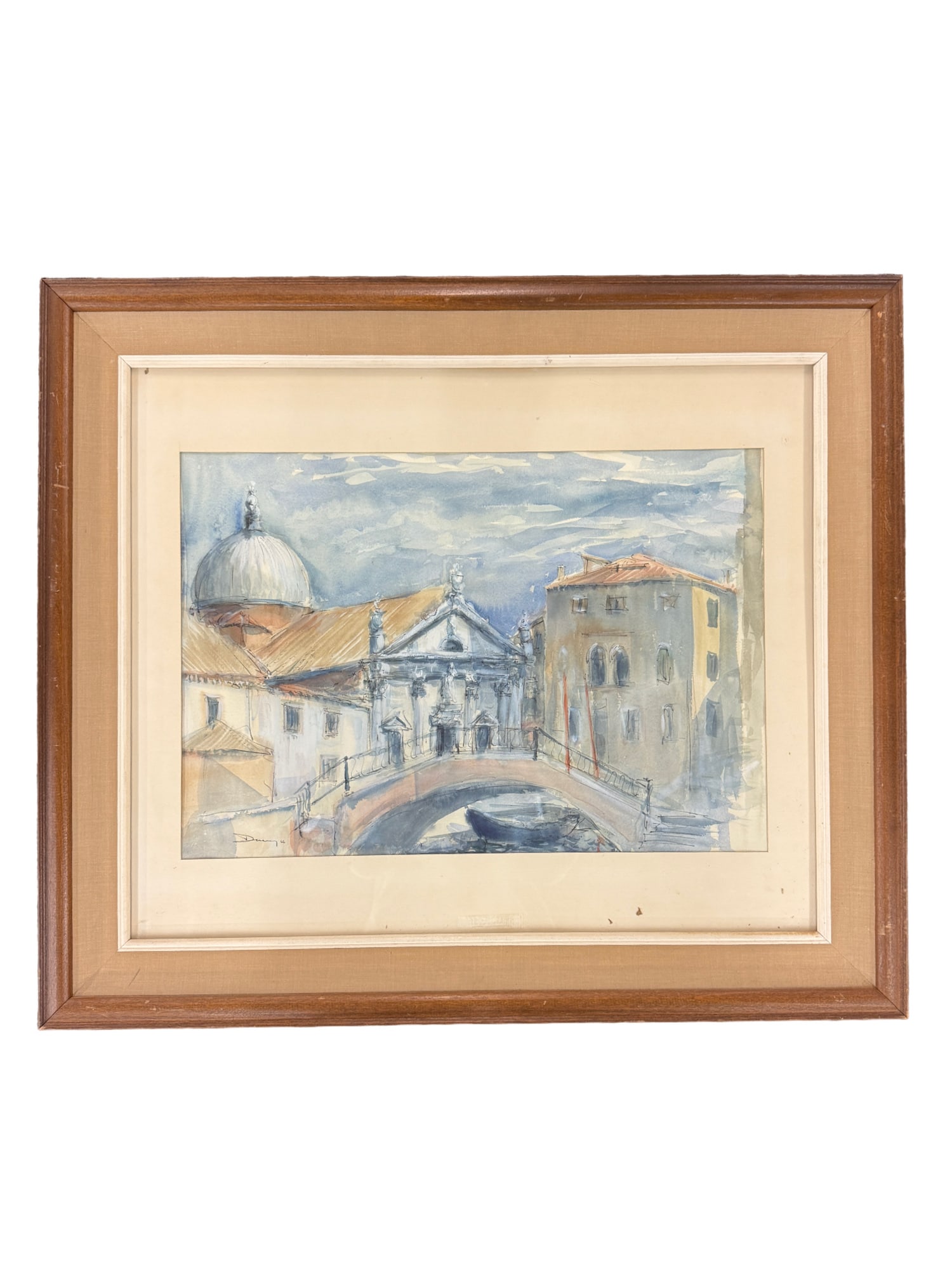"Venice Magic" by Robert Doney Signed and Framed Watercolor (1 of 9)