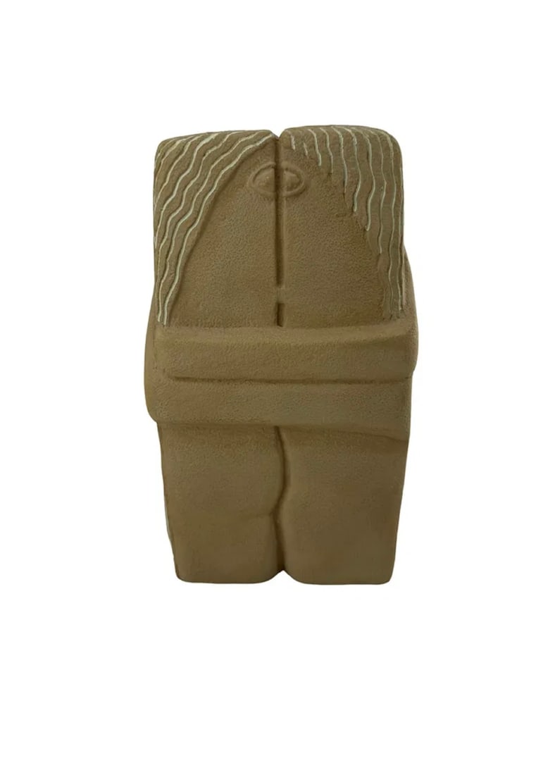 "The Kiss" 1916 Constantin Brancusi Alva Reproduction PMA Limestone: PLEASE READ: If you win this item, please select self arranged for in house shipping when paying invoice "The Kiss" 1916 Constantin Brancusi Alva Reproduction PMA Limestone 8.5"H x 5"W x 3"D