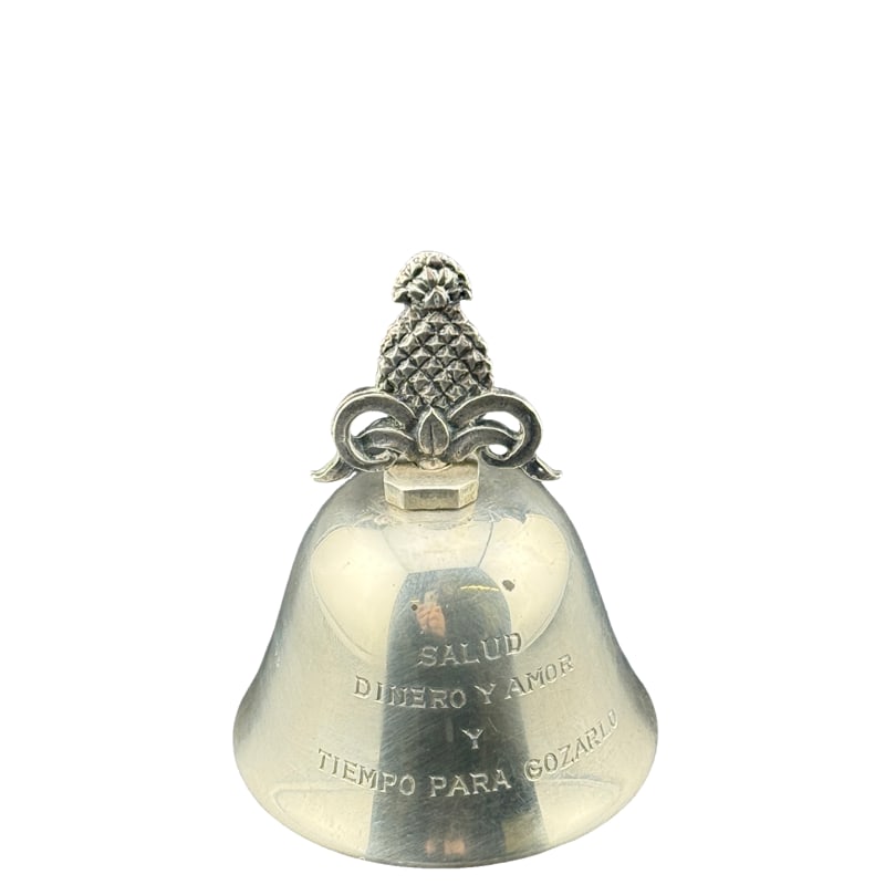 Tiffany and Co Sterling Silver Pineapple Bell Monogrammed health, money, love, and time to enjoy: PLEASE READ: in house shipping If you win this item, please select self arranged for in house shipping when paying invoice 2.75"H x 2" across bottom 60 grams
