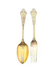Beautiful N. Bloom & Son Sterling Silver Fork and Spoon