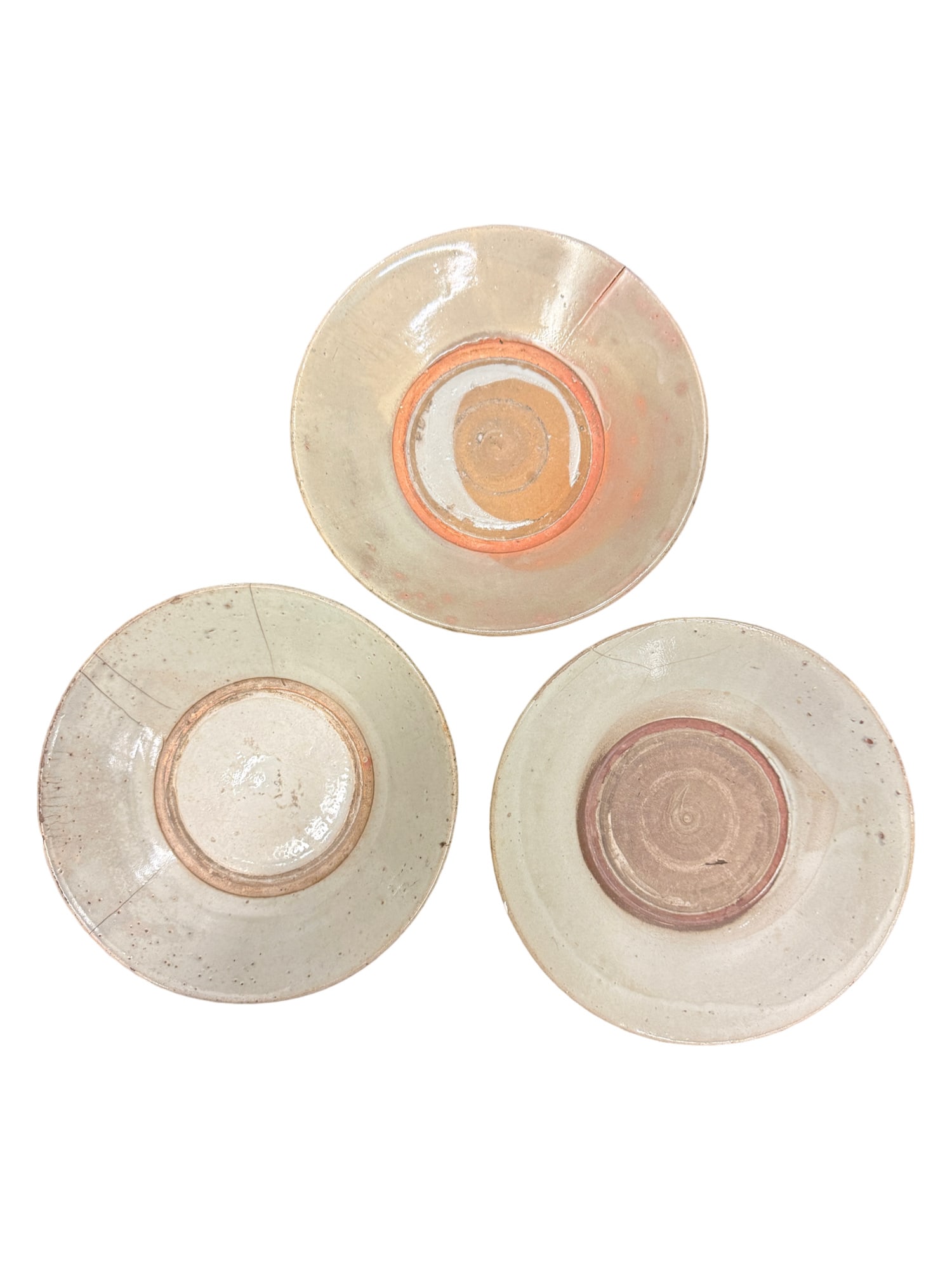 Chinese Ming Dynasty Celadon Plates: PLEASE READ: in house shipping If you win this item, please select self arranged for in house shipping when paying invoice Chinese Ming Dynasty Celadon Plates About 9.5"W