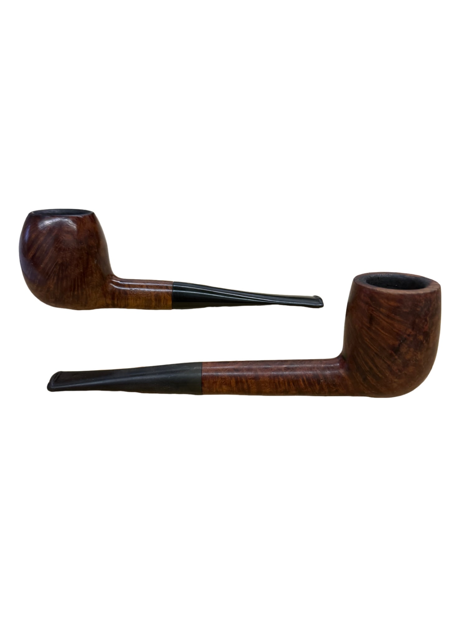 Set of 2 Orlik Made in England Pipes: PLEASE READ: in house shipping If you win this item, please select self arranged for in house shipping when paying invoice Set of 2 Orlik Made in England Pipes One is marked "Golden Contras" and the o