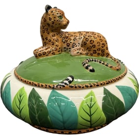 Lynn Chase "Jungle Jubilee" Jaguar Tureen