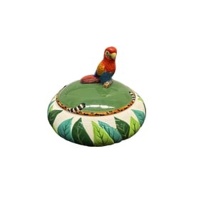 Lynn Chase "Jungle Jubilee" Parrot Tureen