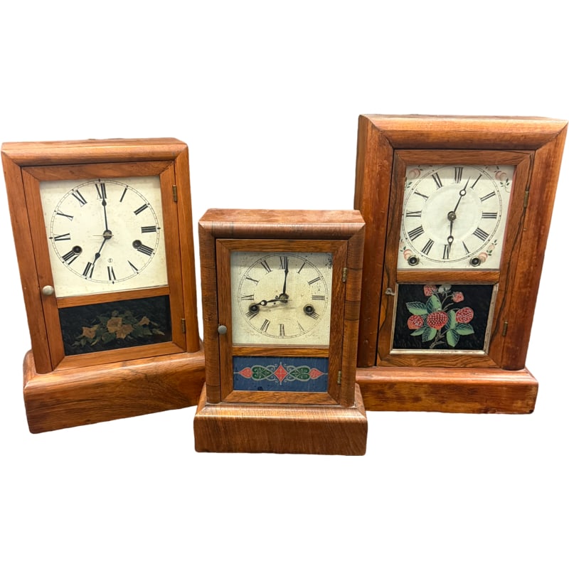 Lot of Vintage Clocks - Ansonia Brass and Copper Company and Seth Thomas (1 of 10)