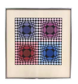 "Stri-Arct II" by Victor Vasarely Signed Silkscreen 102/250