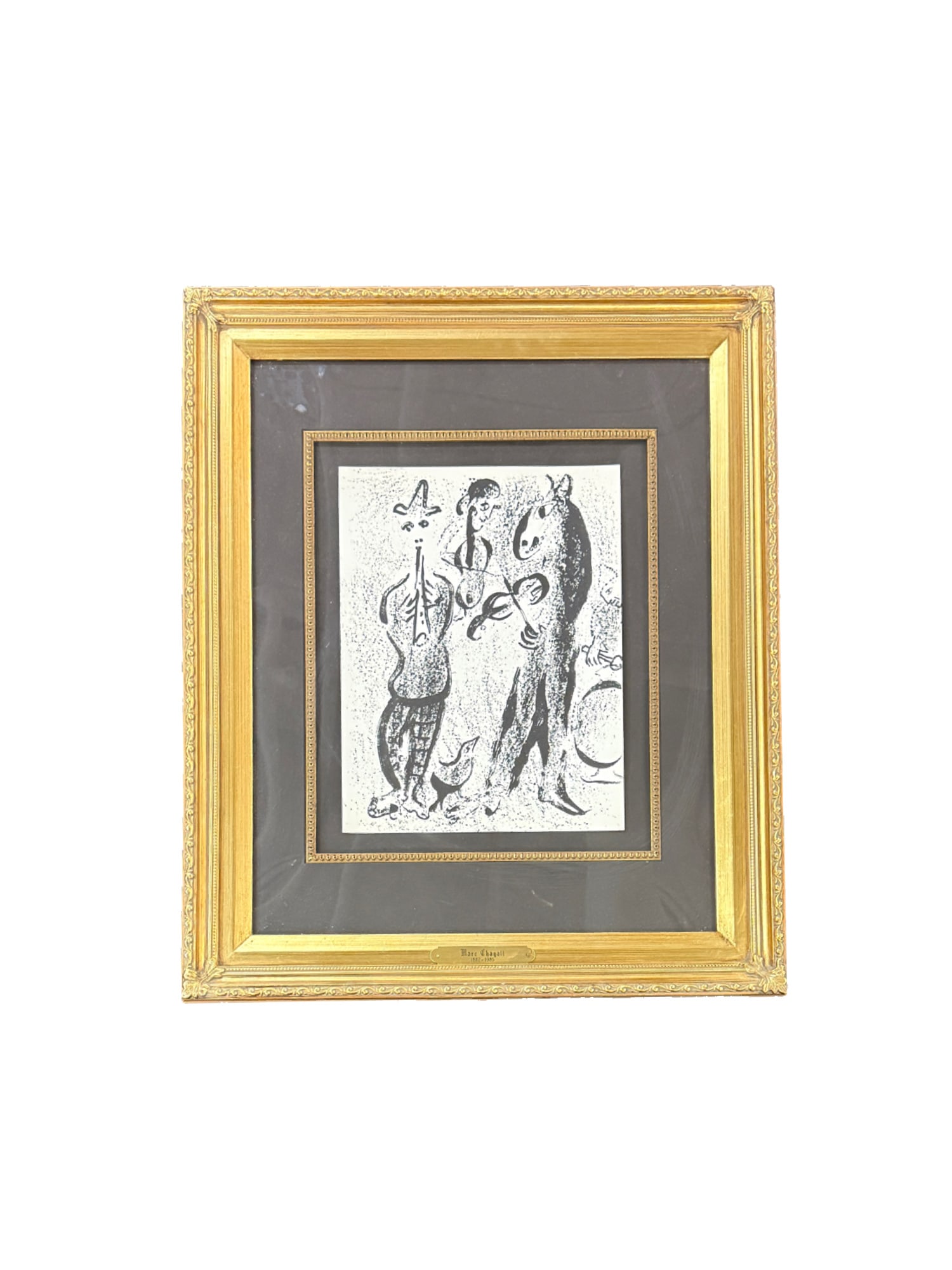 "Les Saltimbanques" by Marc Chagall Framed Lithograph with COA (1 of 5)