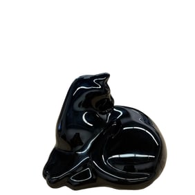 Baccarat Crystal Grooming Cat