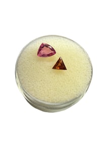 Pink Tourmaline and Orange Sunstone Stones