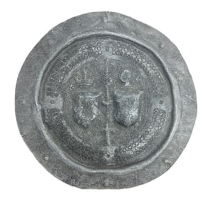 Georgian Antique Wall Plate, Continental, Lead, Display Dish