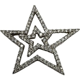 18K Star Pendant with Diamonds