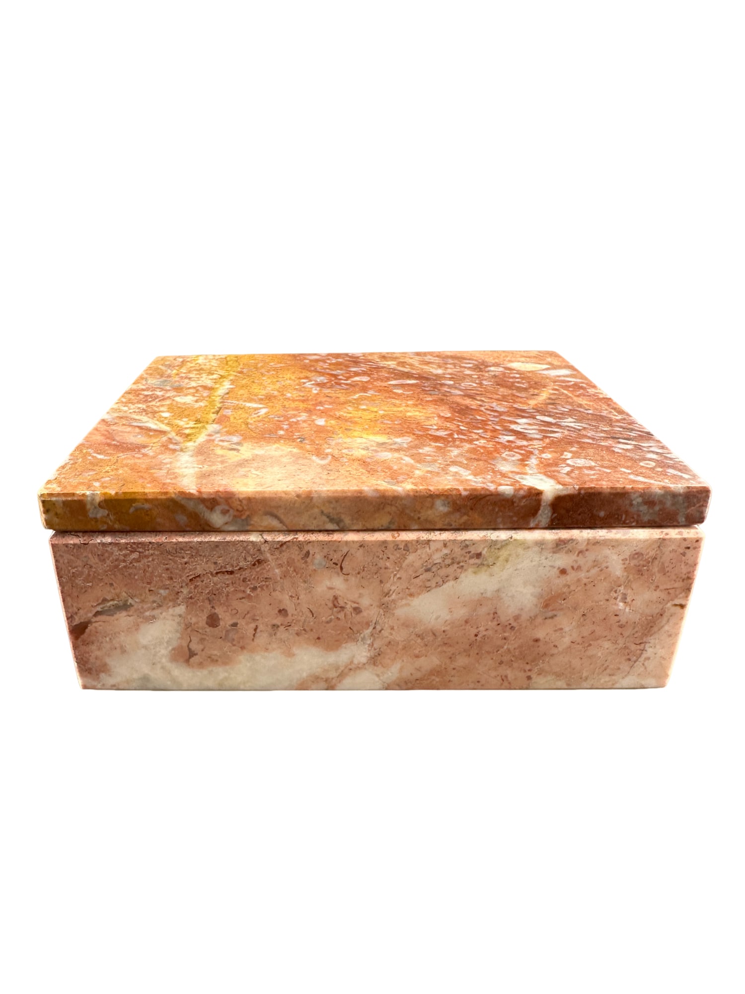 Postmodern Marble Box: PLEASE READ: in house shipping If you win this item, please select self arranged for in house shipping when paying invoice Postmodern Marble Box 5.25"lx4.25"wx2"h
