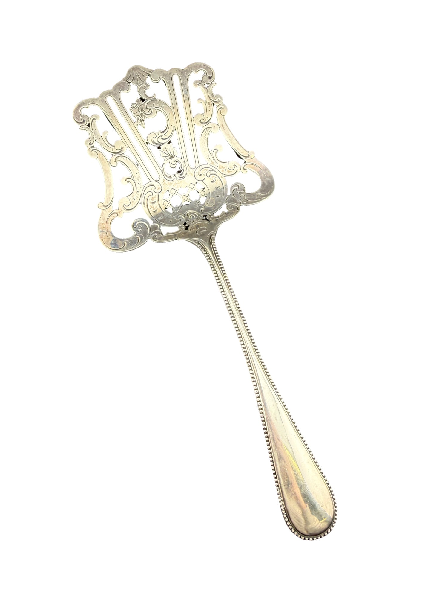 Sterling Silver Dutch Asparagus Server: PLEASE READ: in house shipping If you win this item, please select self arranged for in house shipping when paying invoice Sterling Silver Dutch Asparagus Server 92 grams 9.5"L