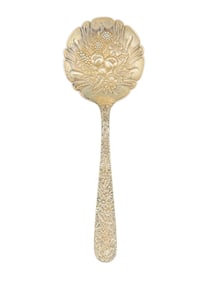 S. Kirk and Son Sterling Silver Repousse Berry Serving Spoon