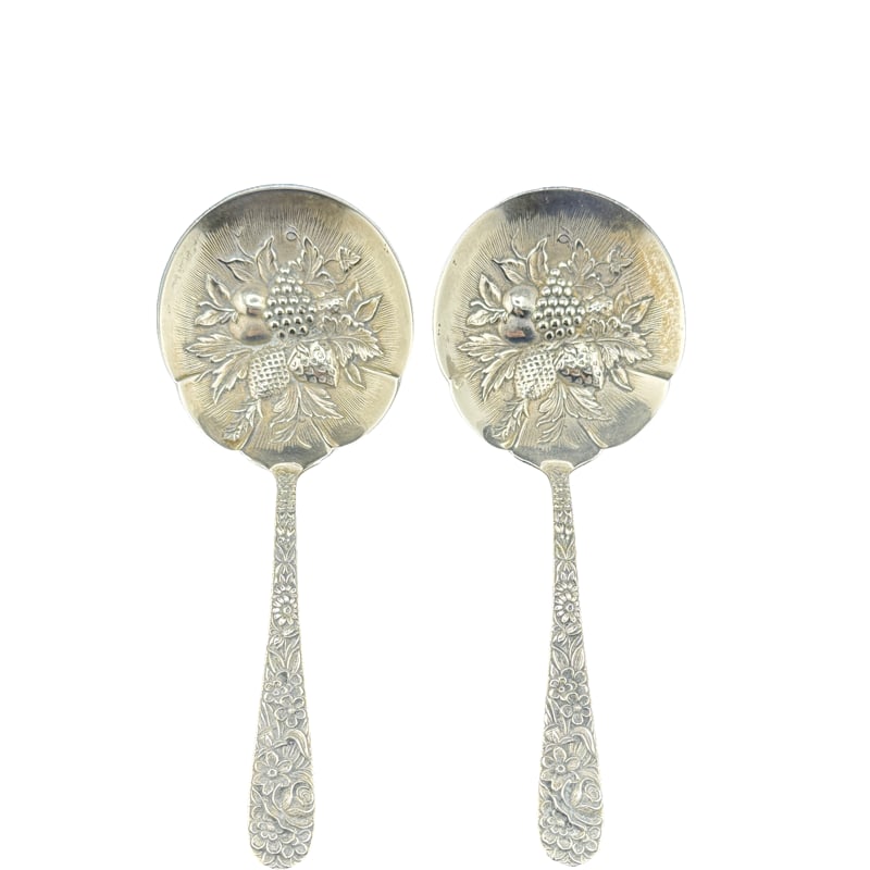 S. Kirk and Son Sterling Silver Repousse Berry Spoons (1 of 3)