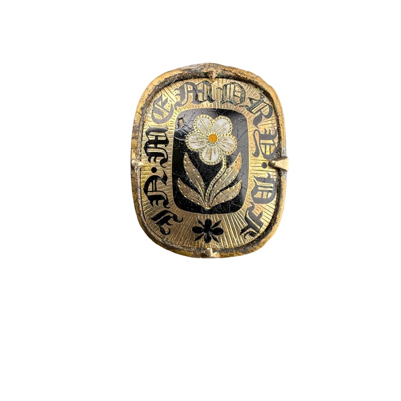 Antique Victorian Mourning Brooch / Pin Black Onyx Pansy: PLEASE READ: in house shipping within the US If you win this item, please select self arranged for in house shipping when paying invoice When used in mourning pieces, pansies are a bittersweet memoria