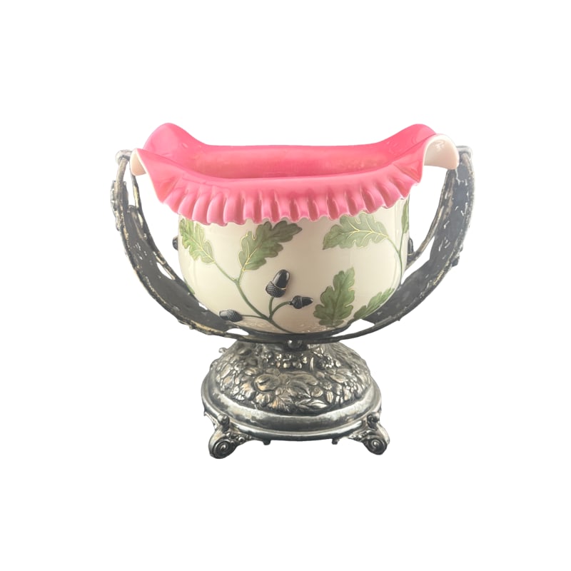 Victorian Wedding Bridal Basket - Simpson H.M & Co Quadruple Plate (1 of 5)