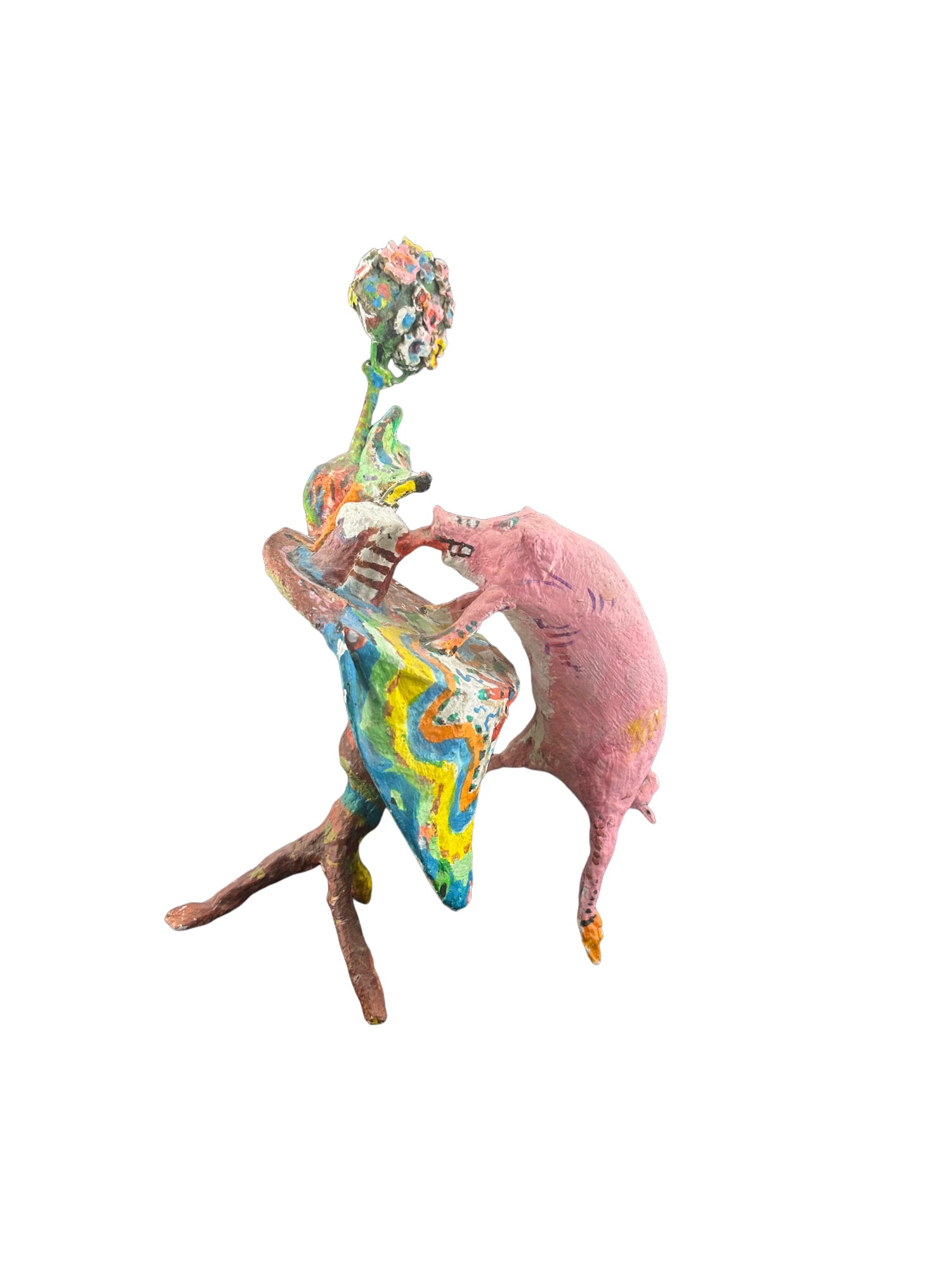 William H. Stevens "The Uninvited Guest" 1987 Paper Mache: PLEASE READ: in house shipping within the US If you win this item, please select self arranged for in house shipping when paying invoice 12.5"H x 10"L x 5"W