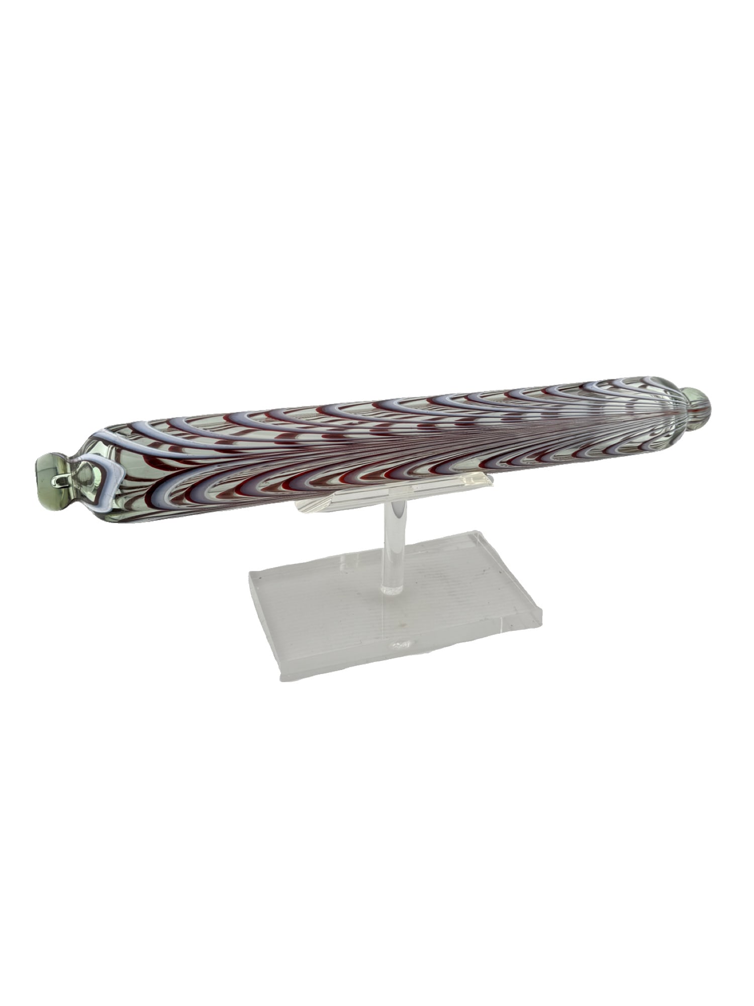 Nailsea Glass Rolling Pin on Acrylic Stand (1 of 5)