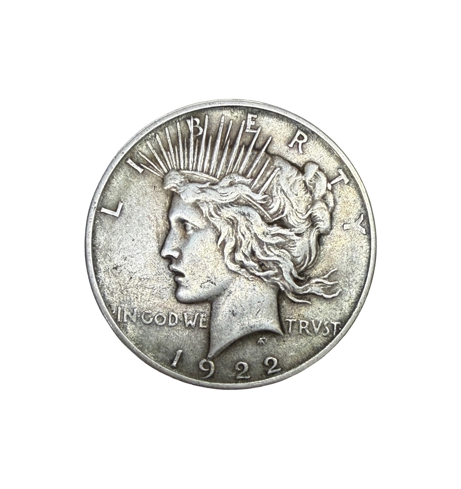 1922 Peace Dollar - D Mint: PLEASE READ: in house shipping within the US If you win this item, please select self arranged for in house shipping when paying invoice 1922 Peace Dollar - D Mint 26 grams 1.5"