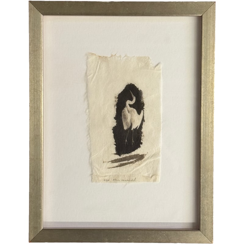 Charleston Artist - Nancy Marshall - Egret Winter: PLEASE READ: in house shipping within the US If you win this item, please select self arranged for in house shipping when paying invoice Nancy Marshalls photographs are featured in the Contemporary Ca