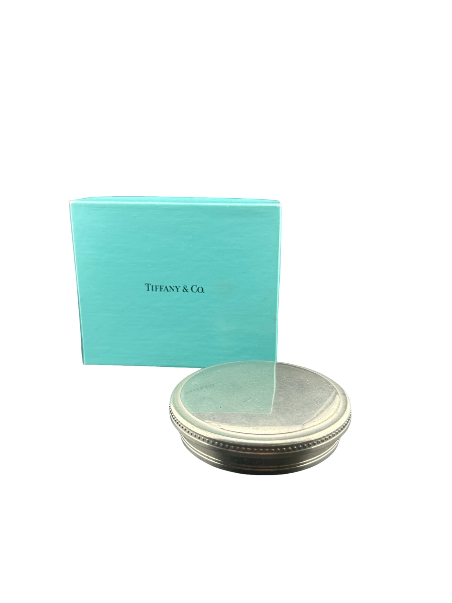 Pewter Hollowware by TIFFANY & CO SILVER trinket box: PLEASE READ: in house shipping within the US If you win this item, please select self arranged for in house shipping when paying invoice Pewter Hollowwareby TIFFANY & CO SILVER 3"wx.75"H
