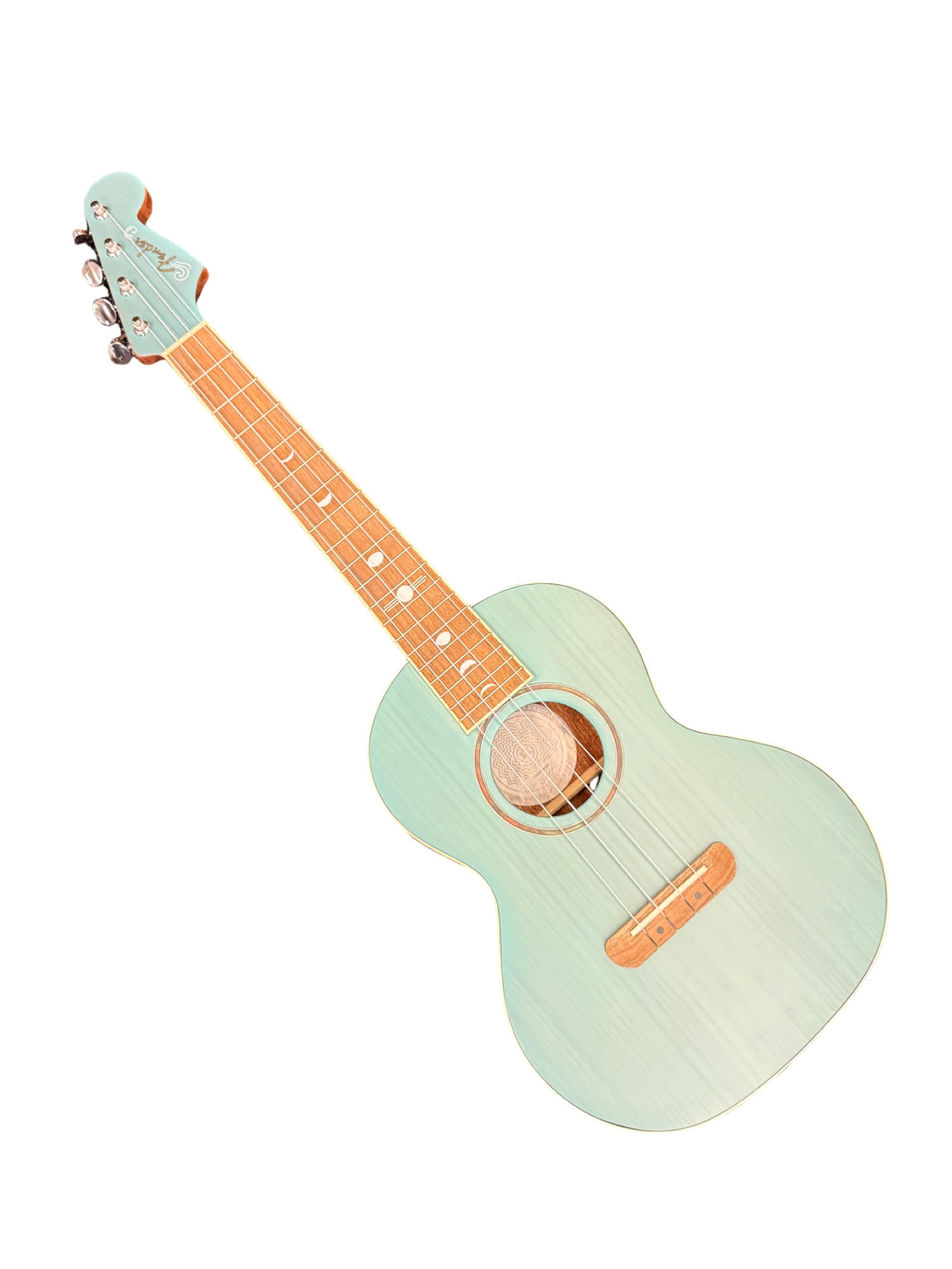 Fender Dhani Harrison Signature Ukulele Turquoise with Gig Bag (1 of 11)
