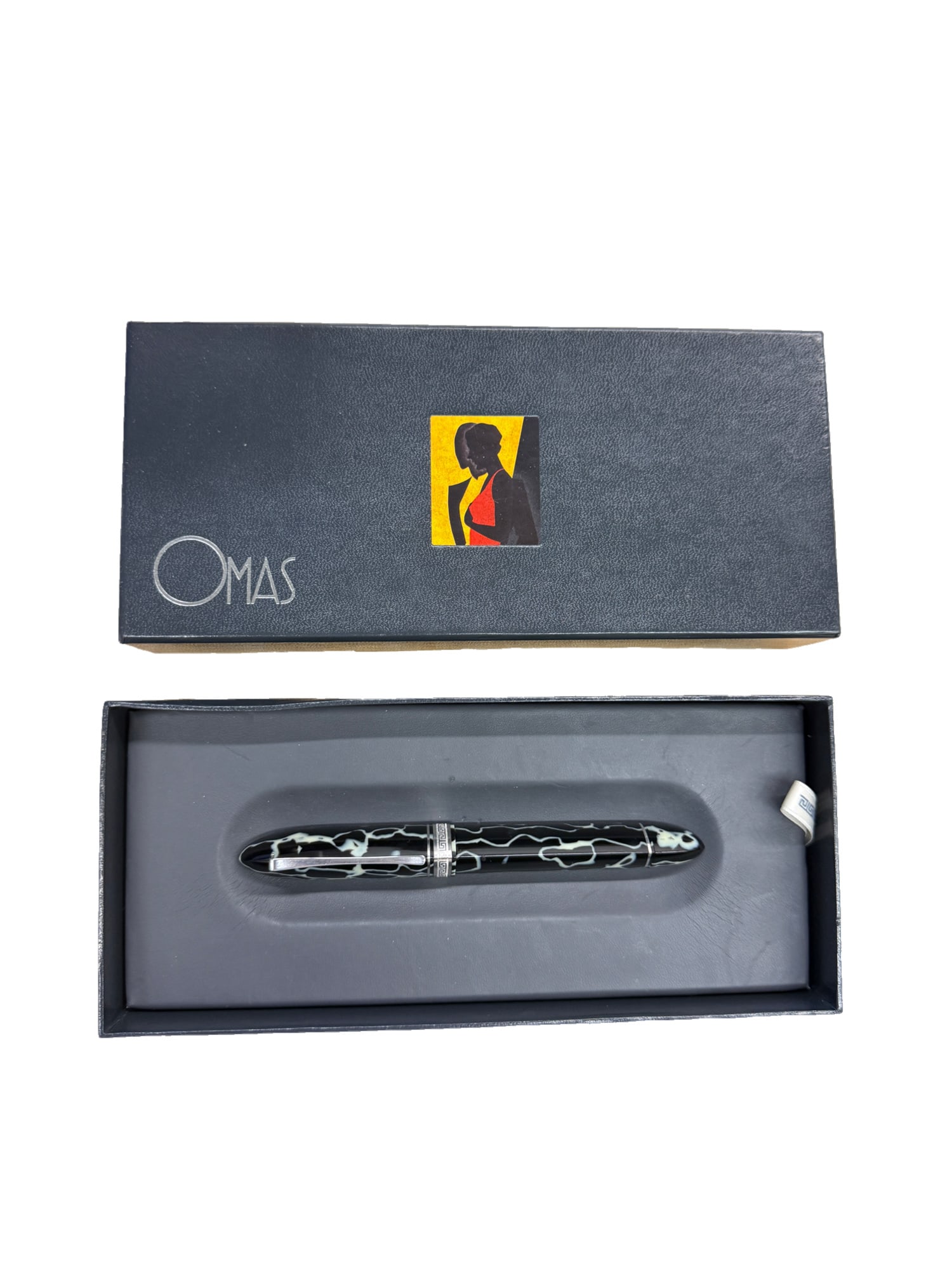 Omas 360 Wild Fountain Pen with Box: PLEASE READ: in house shipping within the US If you win this item, please select self arranged for in house shipping when paying invoice Omas 360 Wild Fountain Pen with Box 6" No ink