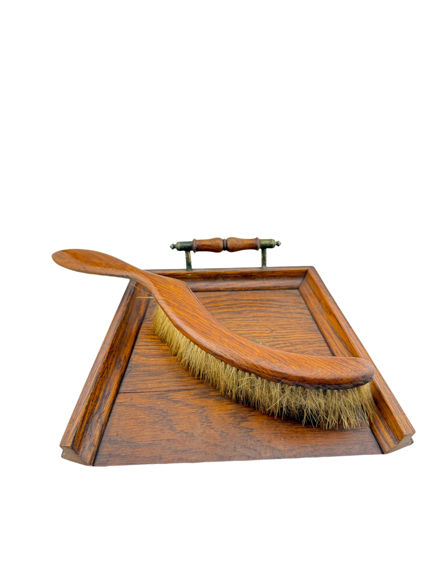 Vintage Wooden Crumb Catcher Brush &Tray Set (1 of 5)