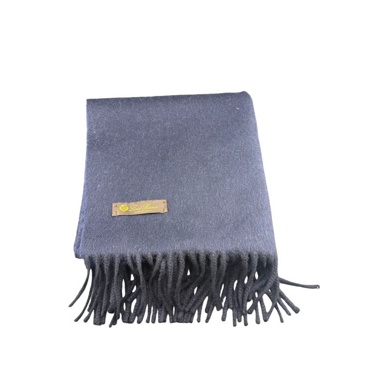 Loro Piana 100% Cashmere Scarf Navy - Made in Italy: PLEASE READ: in house shipping within the US If you win this item, please select self arranged for in house shipping when paying invoice 73"L x 17"W