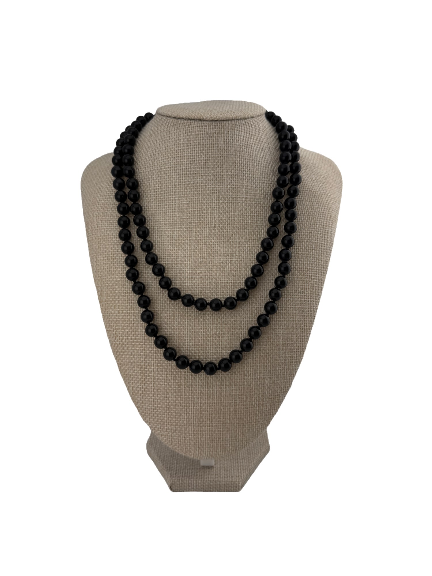14k Gold Filled Black Onyx Necklace: PLEASE READ: in house shipping within the US If you win this item, please select self arranged for in house shipping when paying invoice 18" clasped 36" unclasped 7.86 mm