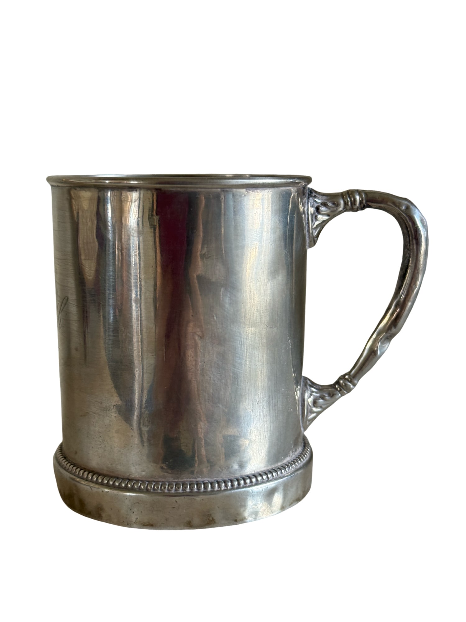 Antique Monogrammed Sterling Silver Cup (1 of 6)
