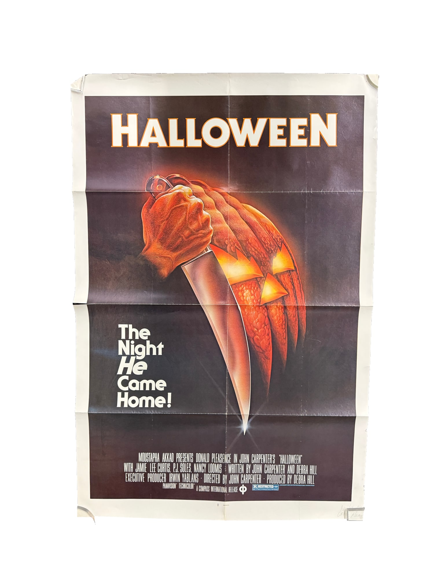 "Halloween" Original 1978 One Sheet Movie Poster: PLEASE READ: in house shipping within the US If you win this item, please select self arranged for in house shipping when paying invoice "Halloween" Original 1978 One Sheet Movie Poster 27 x 41 Copyri