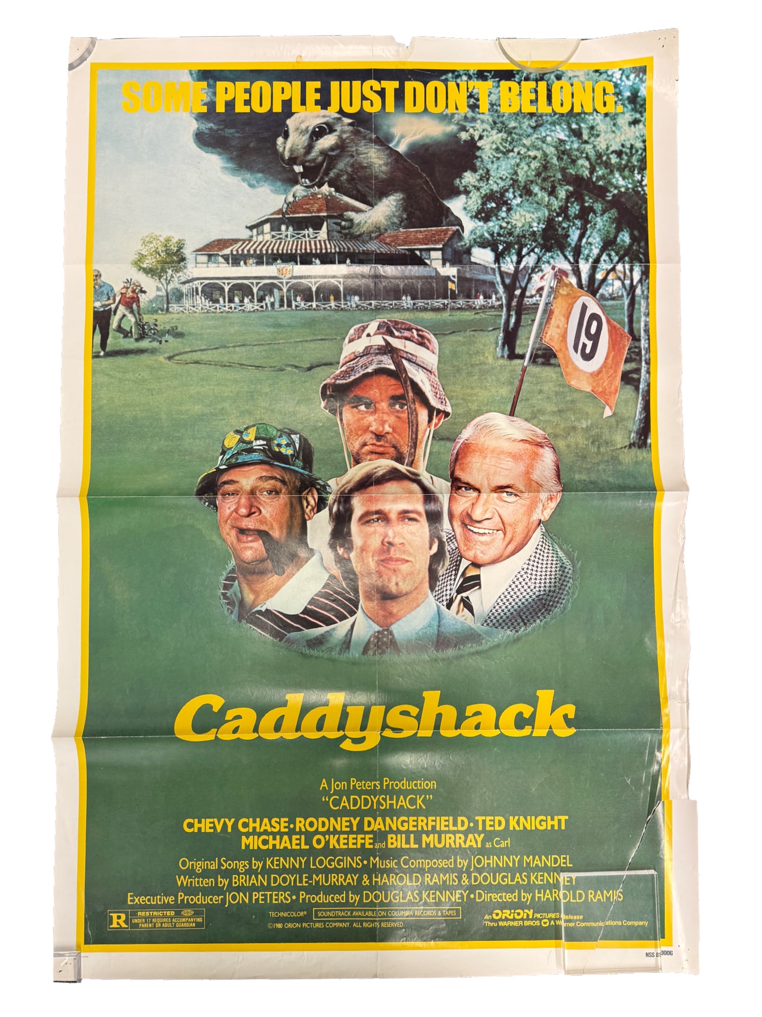 "Caddyshack" Original 1980 One Sheet Movie Poster: PLEASE READ: in house shipping within the US If you win this item, please select self arranged for in house shipping when paying invoice "Caddyshack" Original 1980 One Sheet Movie Poster 27 x 41 Poste