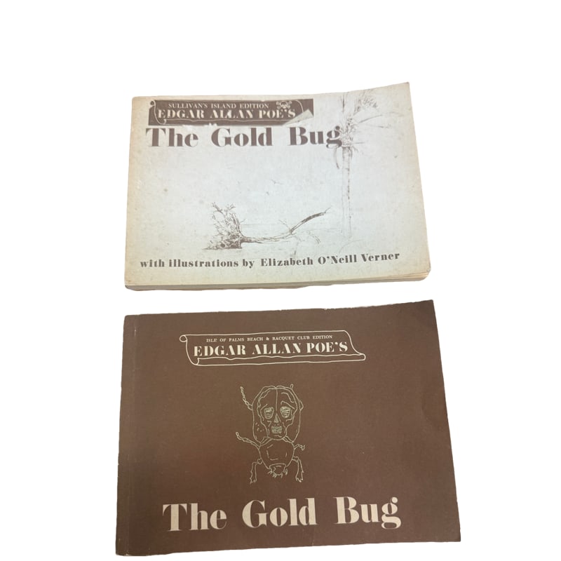 Lot of two Edgar Allan Poe Sullivans Island and Isle Of Palms Editions - Elizabeth ONeill Verner: PLEASE READ: in house shipping within the US If you win this item, please select self arranged for in house shipping when paying invoice