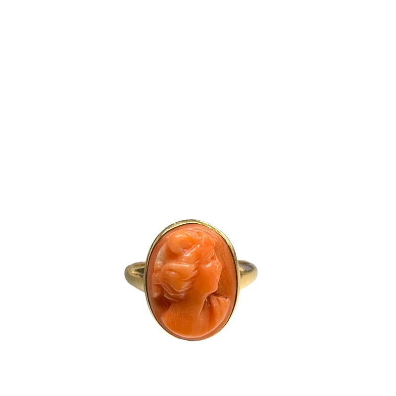 14K Gold Child Cameo Ring (1 of 3)