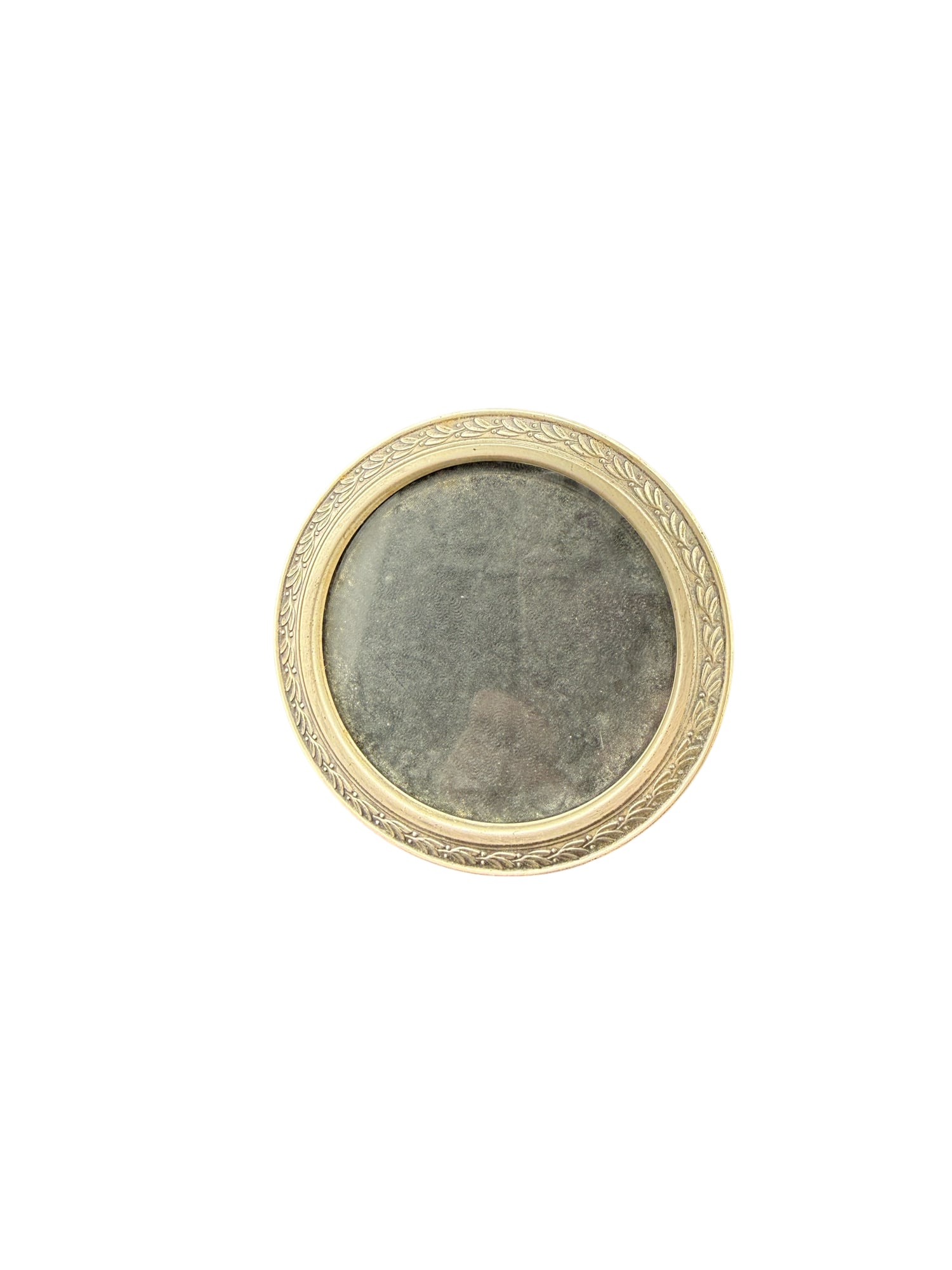 Web Sterling Silver Round Picture Frame: PLEASE READ: in house shipping within the US If you win this item, please select self arranged for in house shipping when paying invoice Web Sterling Silver Round Picture Frame 20 grams (frame